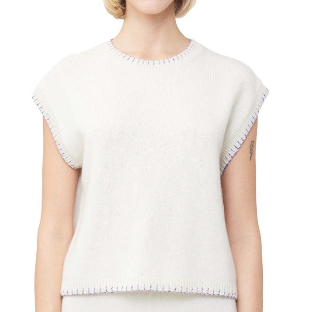 Lisa Yang Lucia cropped-sleeve cashmere sweater